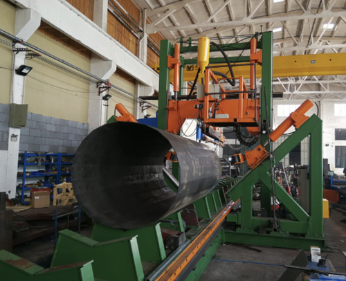 najnowsza sprawa firmy na temat Indonesia Customer Purchases CMC 340/12000 High Mast and Mono Pole Shut Welding Machine for 12m Poles