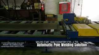 maszyna cięta na wymiar do produkcji słupów oświetleniowych