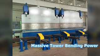 Hydrauliczna prasa krawędziowa 2X1200T do wież