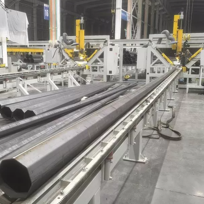 Duża średnica 600 mm Pulsowa Maszyna do spawania słupów świetlnych MIG z 12 m uderzeniem spawania dla słupów świateł ulicznych
